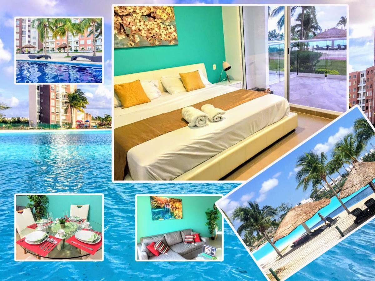 Escape Al Caribe Con Una Vista Impresionante En Pilarita'S Dream Lagoons Cancun Dış mekan fotoğraf
